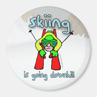 Skifahren Magnet
