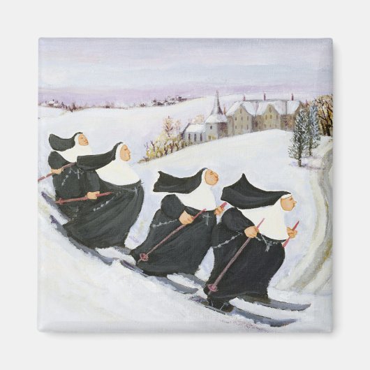 Skifahren Magnet (Vorne)