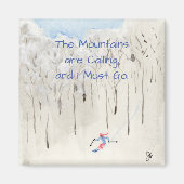 Skifahren Magnet (Vorne)