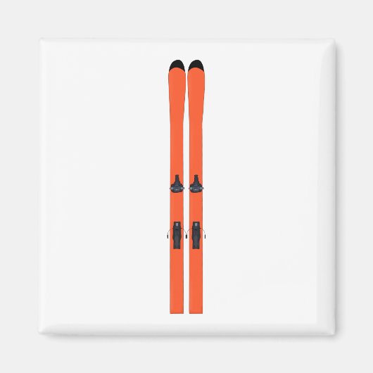 Skifahren Magnet (Vorne)