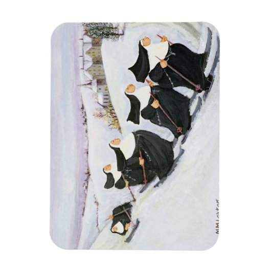 Skifahren Magnet (Vertikal)