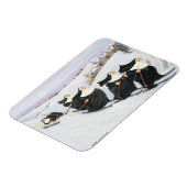 Skifahren Magnet (Linke Seite)