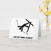 Skifahren meine eigenen Stunts Karte (Gelbe Blume)