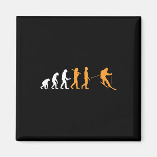 Skifahren meine Lieblings-Ski-Buddies nennen mich Magnet
