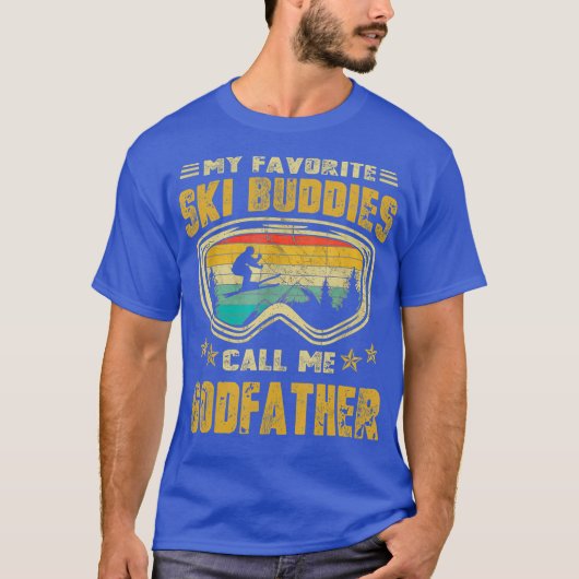 Skifahren meine Lieblings-Ski-Buddies nennen mich T-Shirt (Vorderseite)