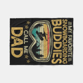 Skifahren - Meine Lieblings-Snowboarder-Buddies ne Fleecedecke (Vorderseite (Horizontal))