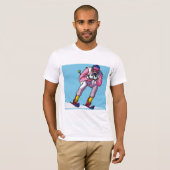 Skifahren Mens T - Shirt (Vorne ganz)