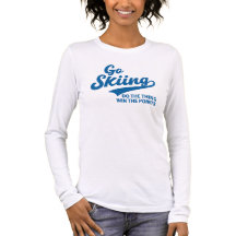 Skifahren – Minimalistische Wintersport-Typografie