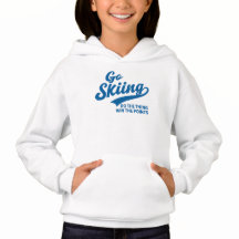 Skifahren – Minimalistisches Wintersport-Typografi