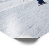 Skifahren mit Matterhorn in Zermatt, Schweiz Fotodruck (Ecke)