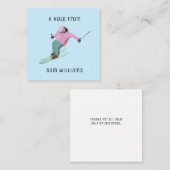 Skifahren Mitteilungskarte (Vorne/Hinten)