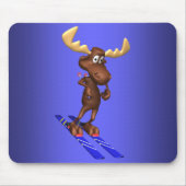 Skifahren Moosepad Mousepad (Vorne)