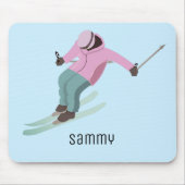 Skifahren Mousepad (Vorne)