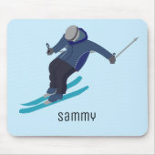 Skifahren Mousepad (Vorne)