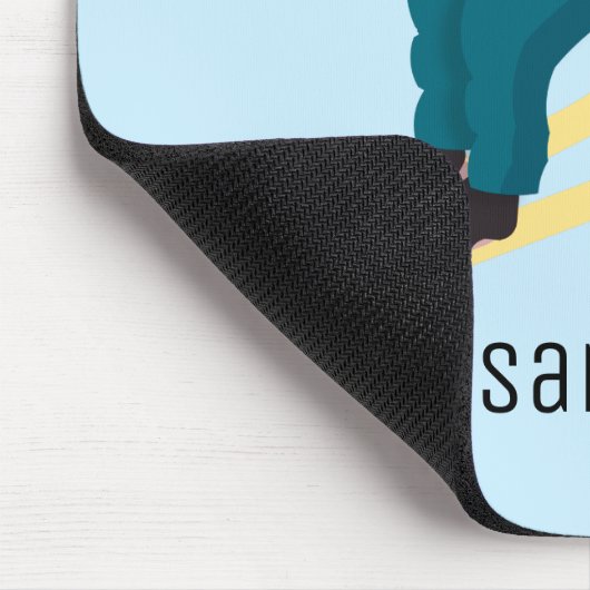 Skifahren Mousepad (Ecke)