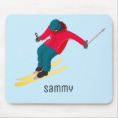 Skifahren Mousepad (Vorne)