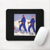 Skifahren Mousepad (Mit Mouse)