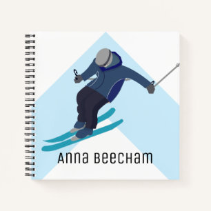 Skifahren Notizblock