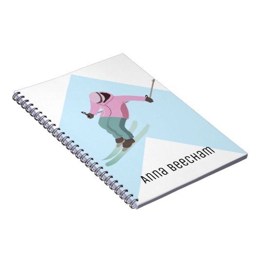 Skifahren Notizblock (Rechte Seite)