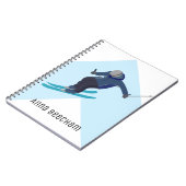 Skifahren Notizblock (Linke Seite)