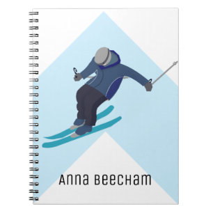 Skifahren Notizblock