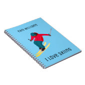 Skifahren Notizblock (Rechte Seite)