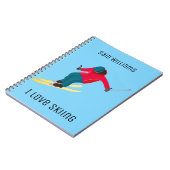 Skifahren Notizblock (Linke Seite)