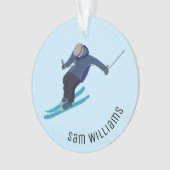 Skifahren Ornament (Vorderseite)