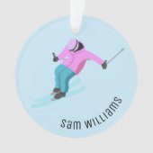 Skifahren Ornament (Vorderseite)