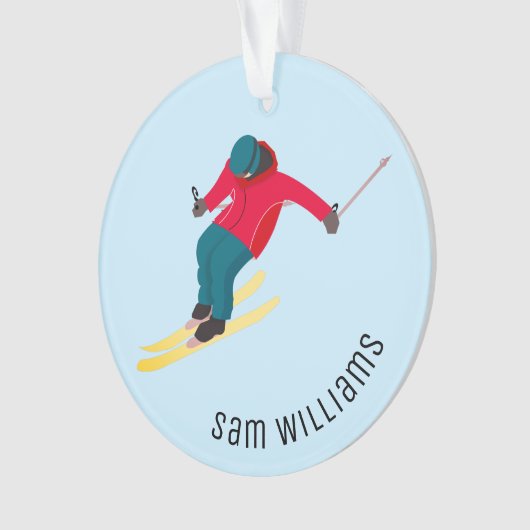Skifahren Ornament (Vorderseite)