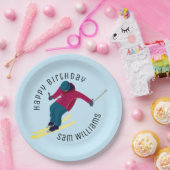 Skifahren Pappteller (Party)