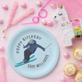 Skifahren Pappteller (Party)