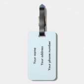 Skifahren Pine Tree Niedlicher Schneesport Winter Gepäckanhänger (Rückseite vertikal)