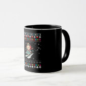 Skifahren Pinguin Weihnachten Tasse (VorderseiteRechts)