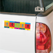 Skifahren-Pop-Kunst Autoaufkleber (Auf Lkw)