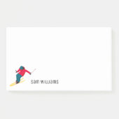 Skifahren Post-it Klebezettel (Vorderseite)