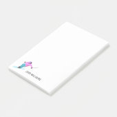 Skifahren Post-it Klebezettel (angewinkelt)