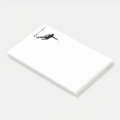 Skifahren Post-it Klebezettel (angewinkelt)