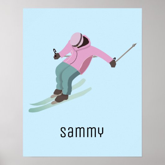 Skifahren Poster (Vorne)