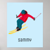 Skifahren Poster (Vorne)