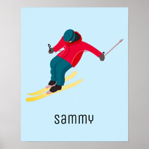 Skifahren Poster