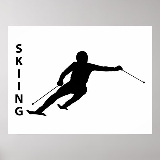 Skifahren Poster (Vorne)
