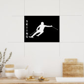 Skifahren Poster (Küche)
