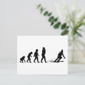 Skifahren Postkarte (Stehend Vorderseite)