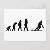 Skifahren Postkarte (Vorderseite)