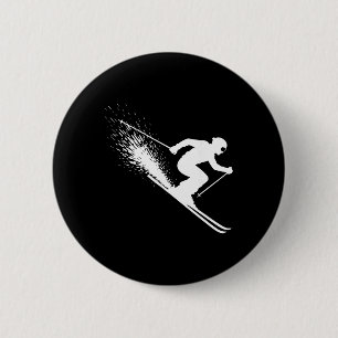 Skifahren Pulver Spray Extreme Wintersport Skifahr Button