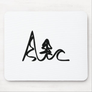 Skifahren Radfahren Surfen Berge Ozeanwellen Spaß Mousepad