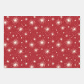 Skifahren Retro Santa Geschenkpapier Set (Vorderseite 2)