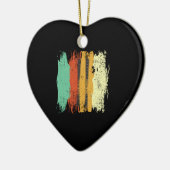 Skifahren Retro Ski Keramik Ornament (Links)