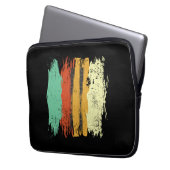 Skifahren Retro Ski Laptopschutzhülle (Vorderseite Links)